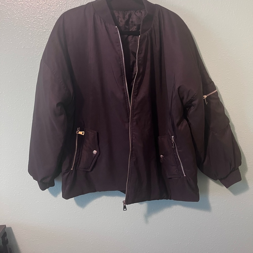 Black Bomber Jacket